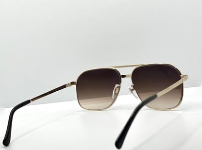 CULTURE HOUSE No. 375 – Vintage Japanese Deadstock Sunglasses | w/ New, Custom Tobacco Gradient Lenses (TITAN-P)