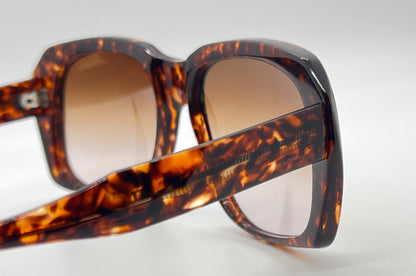 VINTAGE Deadstock-ULTRA GOLIATH II TORTOISE Sunglasses with Brand New Custom Tobacco Brown Gradient Berko's Designs Lenses