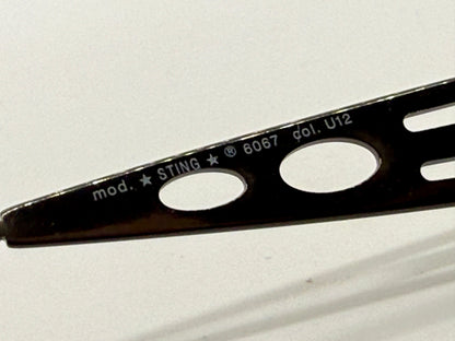 Sting 6067 U12 80s Vintage Sunglasses-Unworn/NOS-Original Green Lenses-Italy