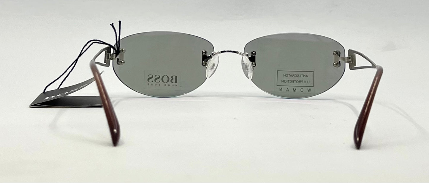 BOSS Hugo Boss HB11844-Y2K Vintage-Rimless Sunglasses-Unworn-55mm