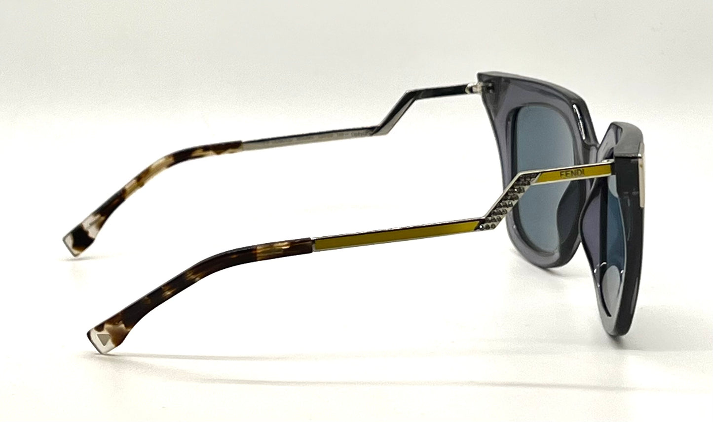 FENDI FF0060/S Y2K Deadstock Optyl Geometric Sunglasses Italy 52-20