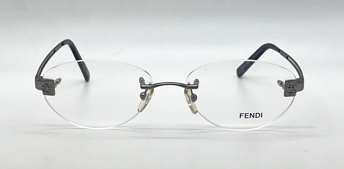 Fendi F585 Rimless Crystal FF VINTAGE Eyeglasses UNWORN/Italy 52-16-130mm