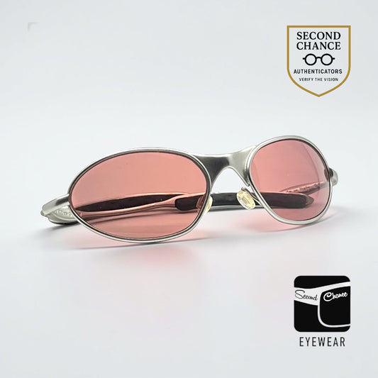 Easy Rider 2- Y2K Vintage Oval Sunglasses-Made in Italy-Unworn-Pink Lens