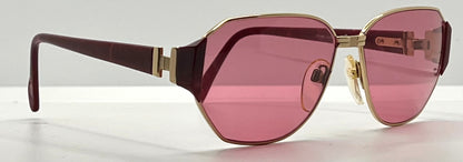 Silhouette M 6104/20 V6055 VINTAGE Sunglasses w/New Solid Pink Custom Lenses-58mm-Unworn/NOS