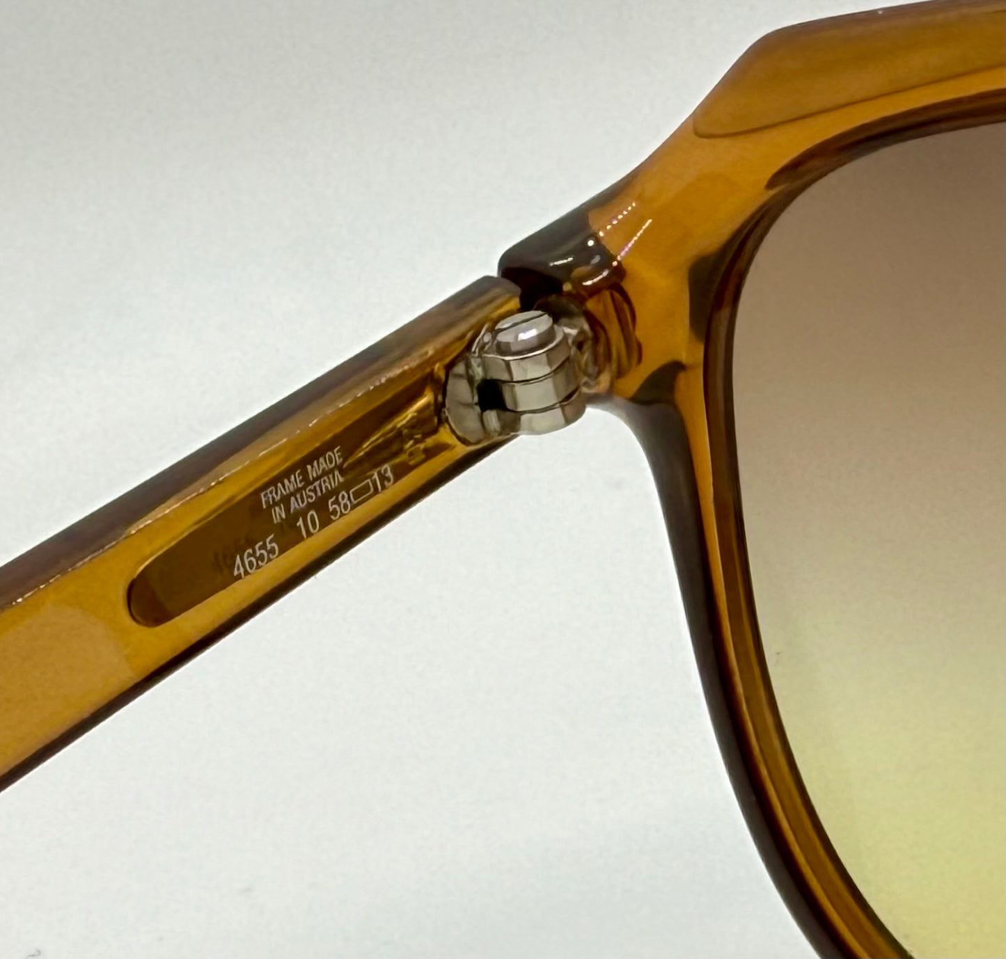 Vintage Playboy 4655 10-Deadstock Austrian Aviators with Custom Berko’s Designs Gradient Brown to Persimmon Lenses