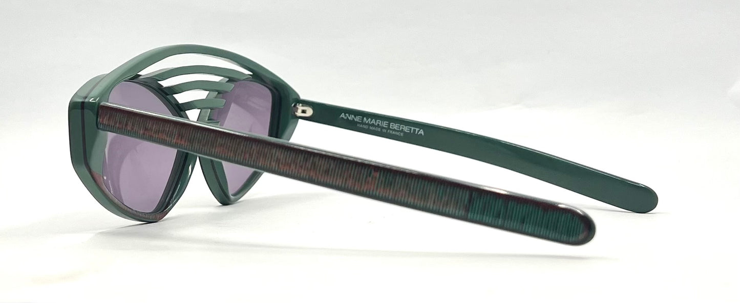 Anne Marie Beretta Archive Sunglasses ©1987 Deadstock Unworn France AMB 87 422 897