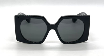 Valentino Vain Bold VG0002S 001 Black Gold Sunglasses Unworn Full Kit