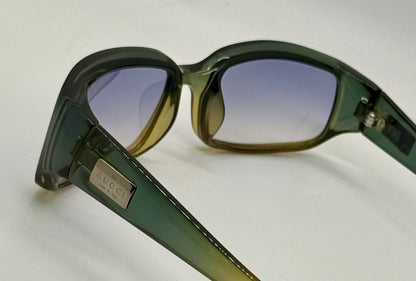 Gucci GG2458/S C6H Y2K Vintage Sunglasses-Olive Gradient Lens-Italy-Rare