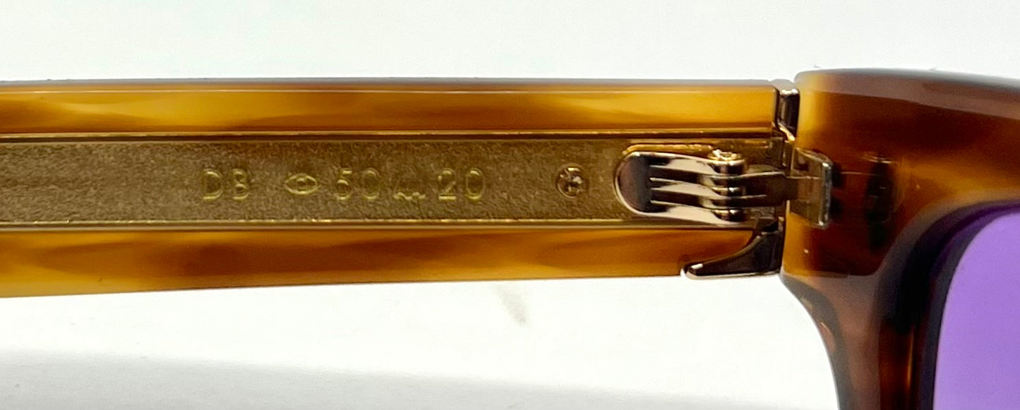 Garrett Leight x Officine Générale DB Sunglasses w/New, Custom Gradient Lenses-Full Kit/Unworn