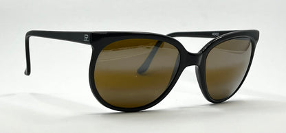 Vuarnet Pouilloux 4002 Vintage Sunglasses Black Brown Lenses-Made in France