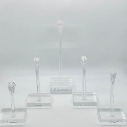 Cartier 5-Piece Acrylic Eyewear Display Stand Set – Unused VINTAGE Boutique Fixtures