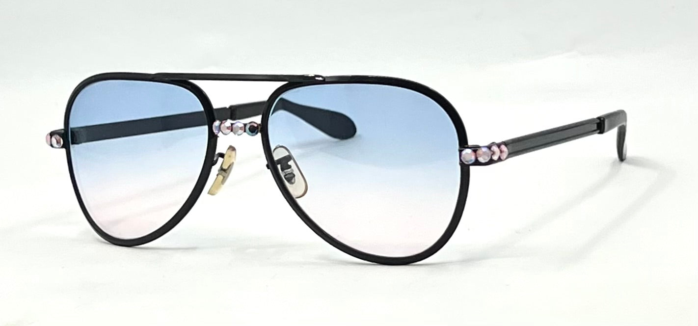 American Optical VINTAGE AO Sunglasses-New Blue Gradient Custom Lenses