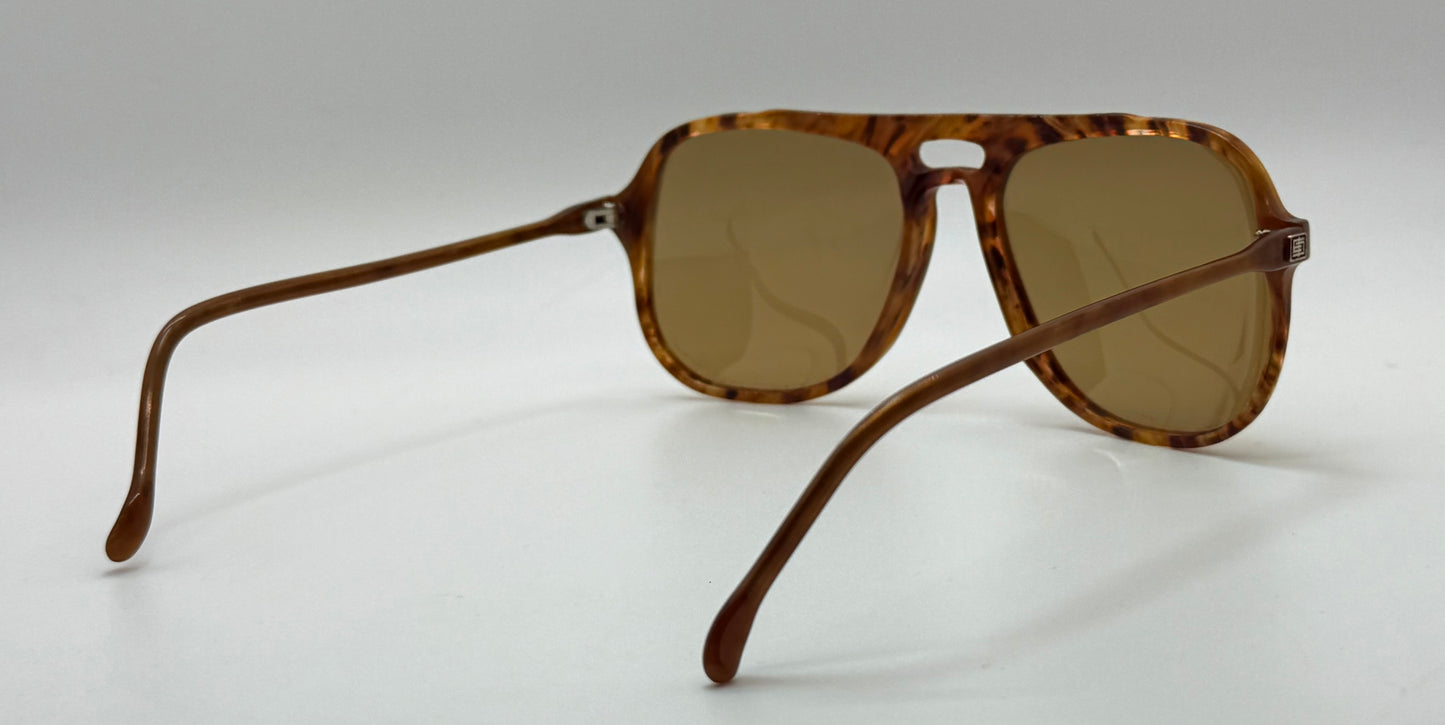 Deadstock Vintage Emilio Pucci 281 085 Tortoise Aviator Sunglasses-Rare 1970s Italian Design