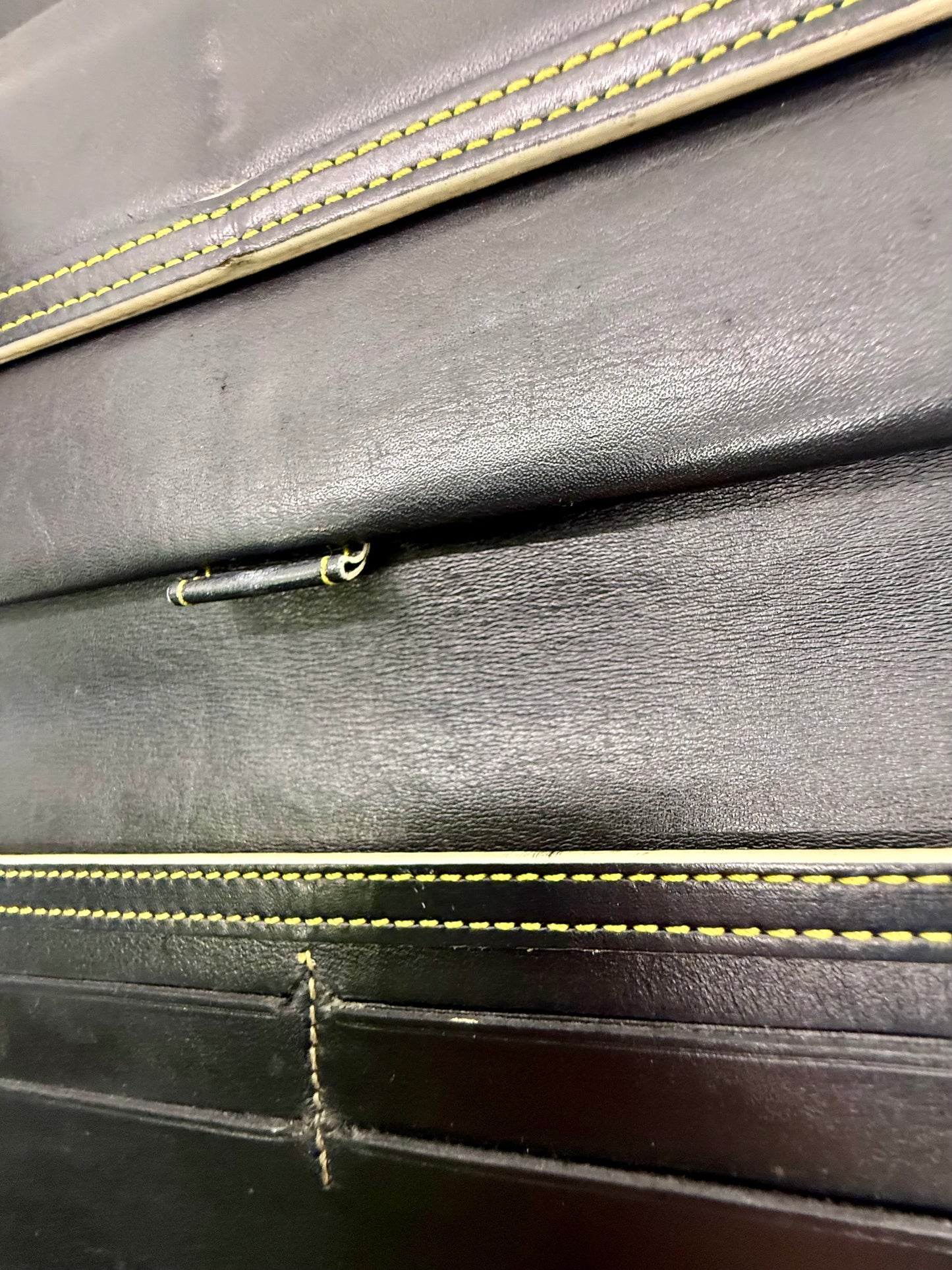 Louis Vuitton Vintage Navy Blue Leather Continental Long Wallet – France