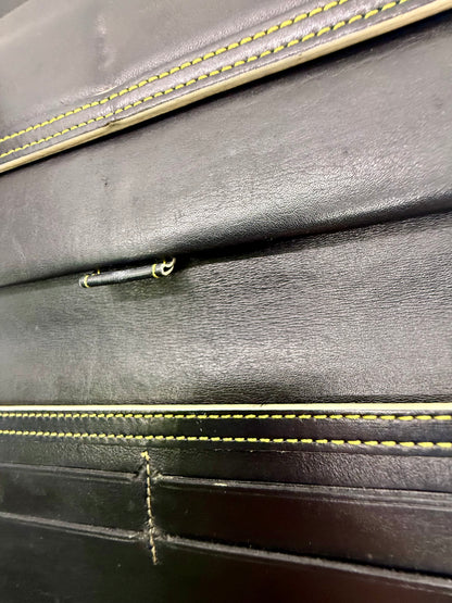 Louis Vuitton Vintage Navy Blue Leather Continental Long Wallet – France