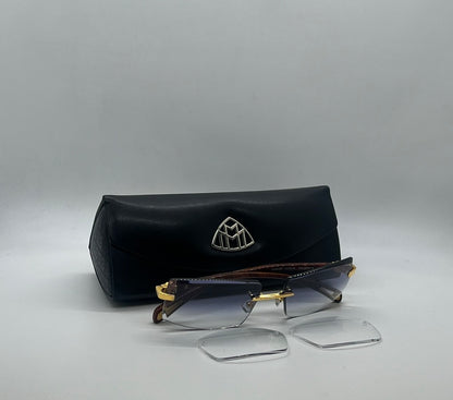 MAYBACH The Artist IX Wood Temples-New Custom Gradient Lenses-Unworn Sunglasses 57mm