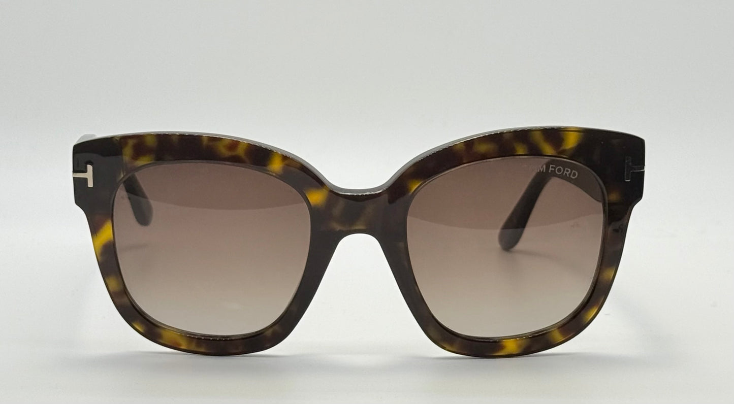 Brand New Tom Ford Beatrix-02 TF613 52T Tortoise Gradient Sunglasses – Full Kit