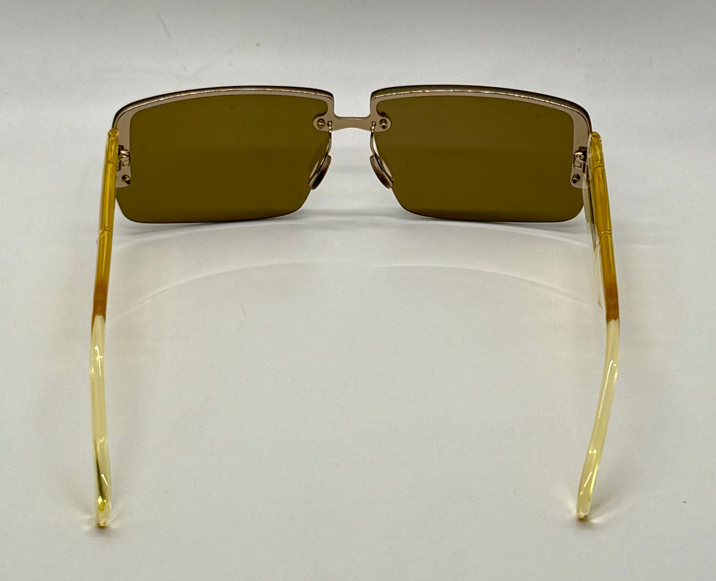 Prada SPR58B Rimless Vintage Shield Sunglasses Deadstock/Unworn-Italy