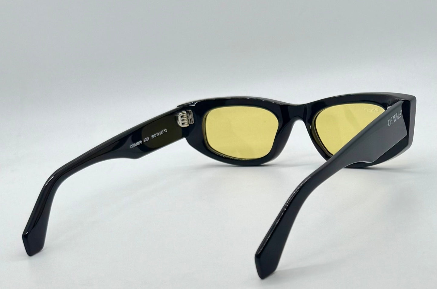 Off-White™ OERI090 1018 Sunglasses Black/Yellow Rare-New/Unworn-Full Kit Italy-51mm