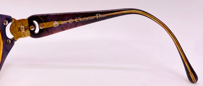 Vintage Christian Dior 2851 80 Sunglasses w/Brand New, Custom, Day/Night Yellow Lenses