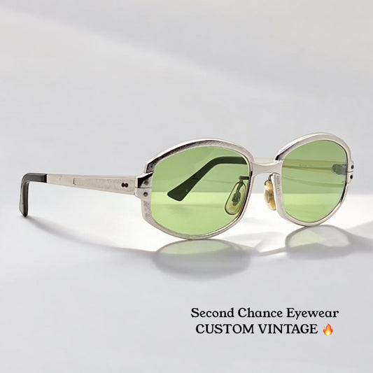 1950s SolarSpecs K&H-Vintage Sunglasses-USA w/ Brand New, Custom Atomic Green Day/Night Lenses