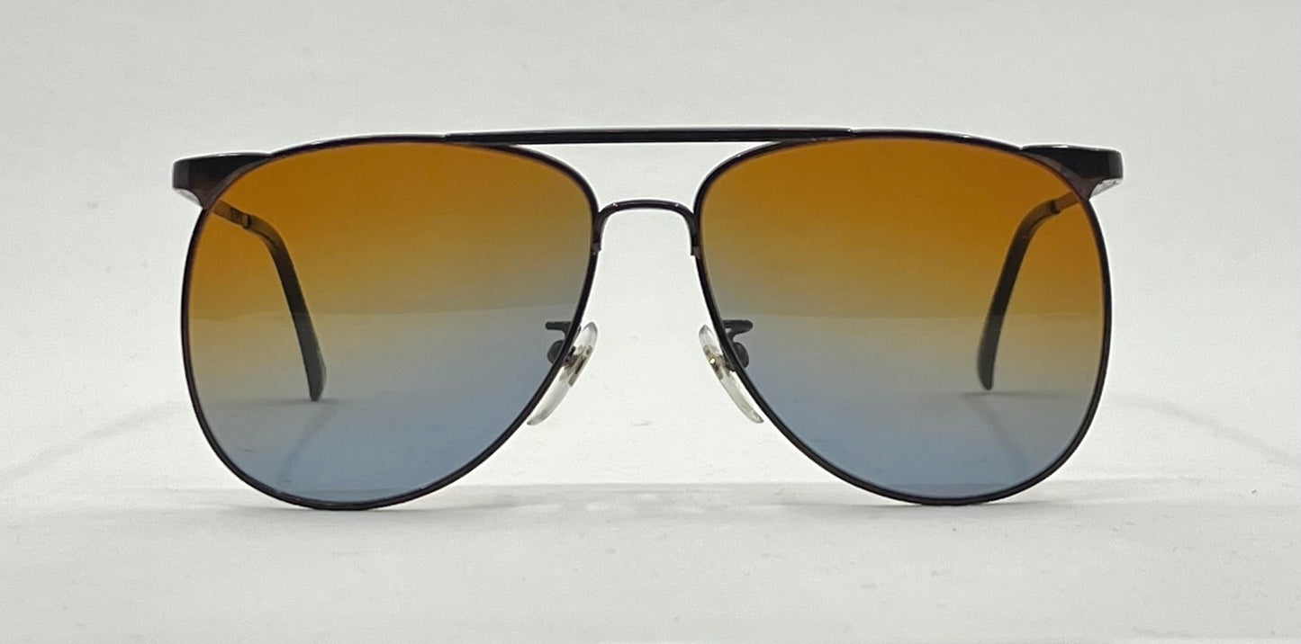 Tura MOD 278 Vintage Deadstock Japan Aviator-New Gradient Tinted Custom Lenses