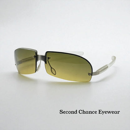 Prada SPR 72A Vintage Shield Sunglasses-Gradient Lenses-Y2K-Italy-Deadstock/New