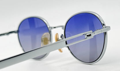 Yohji Yamamoto Vintage Japanese Oval Sunglasses-Unworn-Blue Gradient Lenses