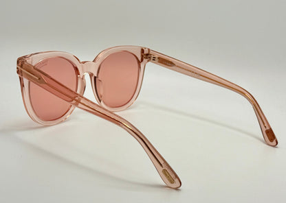 Brand New Tom Ford Moira TF1103 72S Sunglasses – Light Pink Frame with Photochromic Lenses, Full Kit