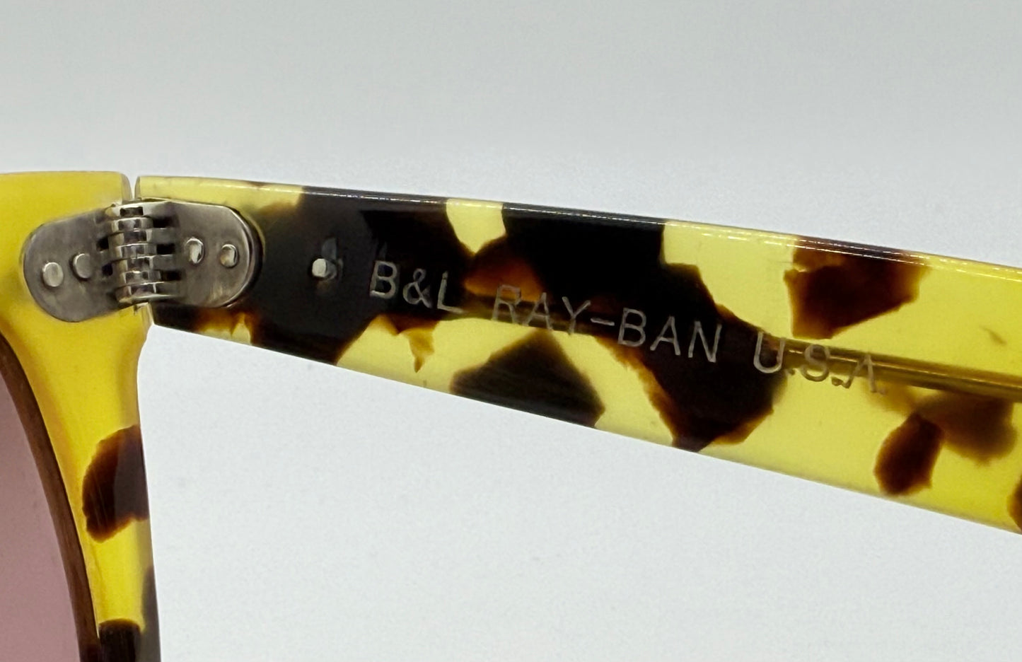 B&L Ray-Ban Wayfarer 5022 Honey Tortoise Sunglasses w/New Gradient Custom Lenses-USA