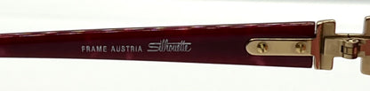Silhouette M 6104/20 V6055 VINTAGE Sunglasses w/New Solid Pink Custom Lenses-58mm-Unworn/NOS