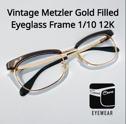 Vintage METZLER - 1/10 12K Gold Filled Eyeglass Frame
50-18-135mm