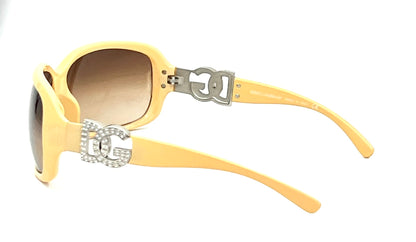Dolce & Gabbana DG6029-B Crystal Logo Sunglasses-Vintage Y2K-Italy