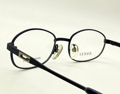 GUCCI GG1636 6XG-Blue Oval Optical Frames VINTAGE-Unworn-50mm