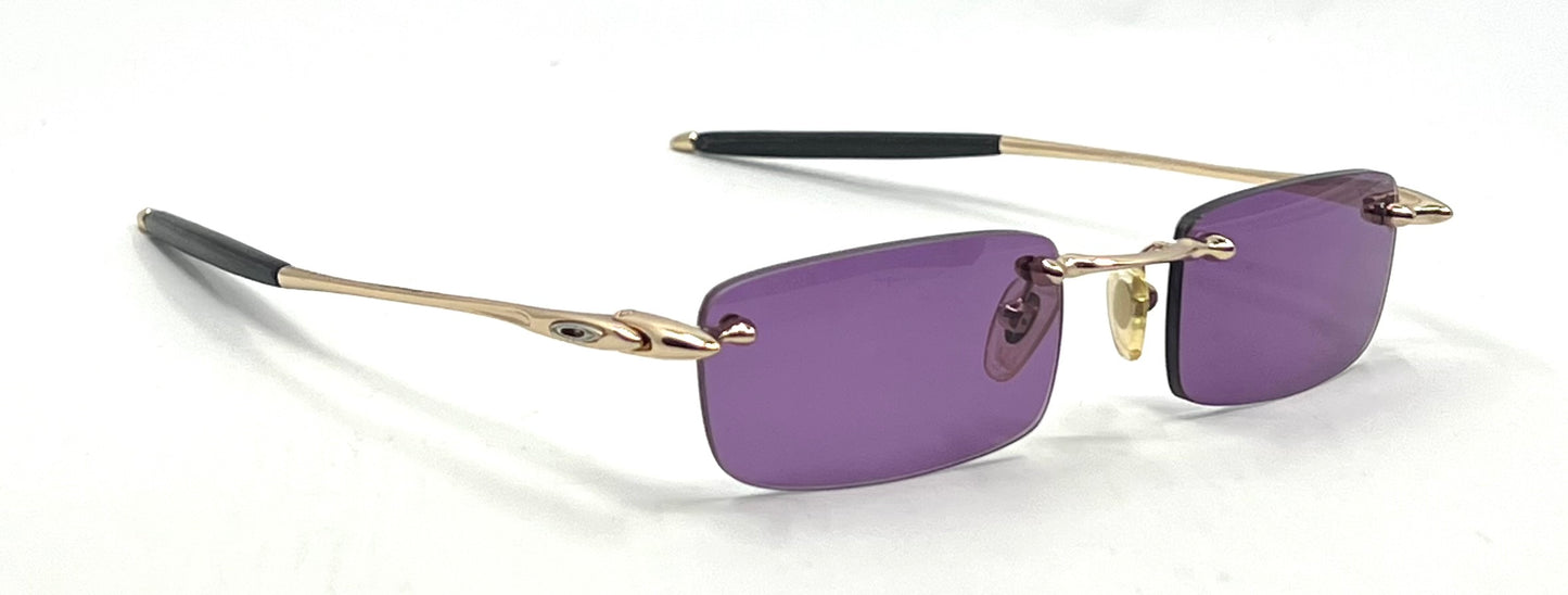 Oakley “Spike Jacar” 11-812 Rimless Sunglasses-New Purple Custom Lenses-Japan