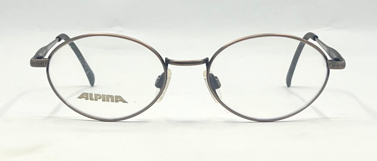 Vintage Alpina Windows 704 Round Metal Optical Frame 51-19 Deadstock