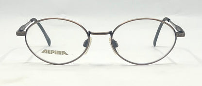 Vintage Alpina Windows 704 Round Metal Optical Frame 51-19 Deadstock
