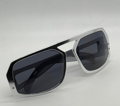Black Watch Cool-Ray 400 VINTAGE Chrome Shield Sunglasses-DEADSTOCK/UNWORN-RARE