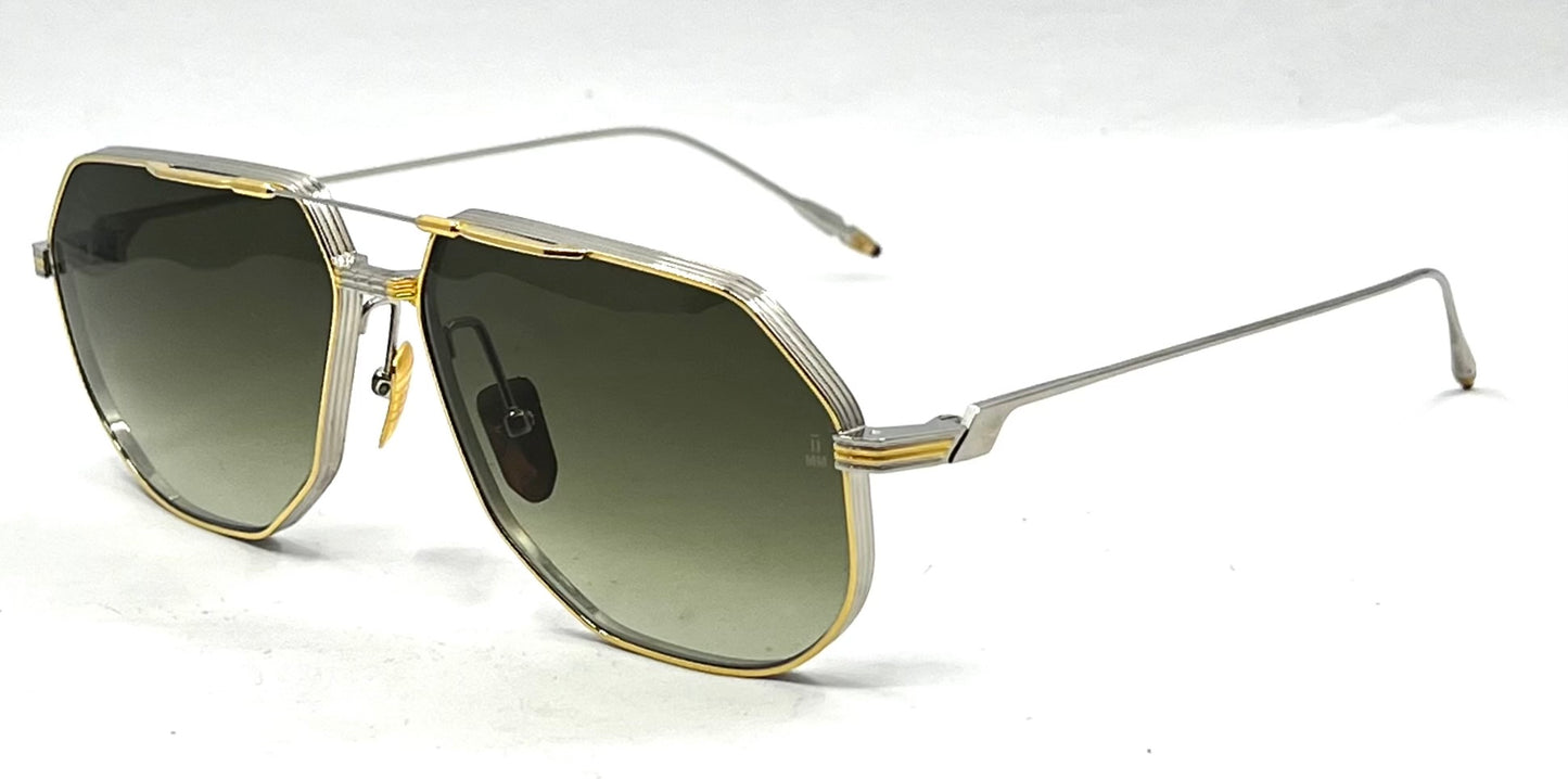 Jacques Marie Mage REYNOLD in ELECTRUM- Titanium Aviator-Unworn-Full Kit