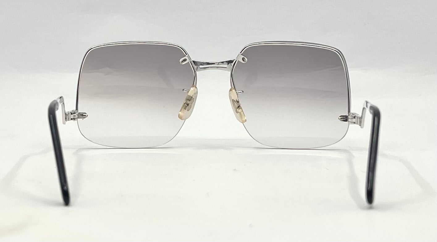 Shana 957 Caprice-Rimless Square Gradient Vintage Sunglasses-130mm