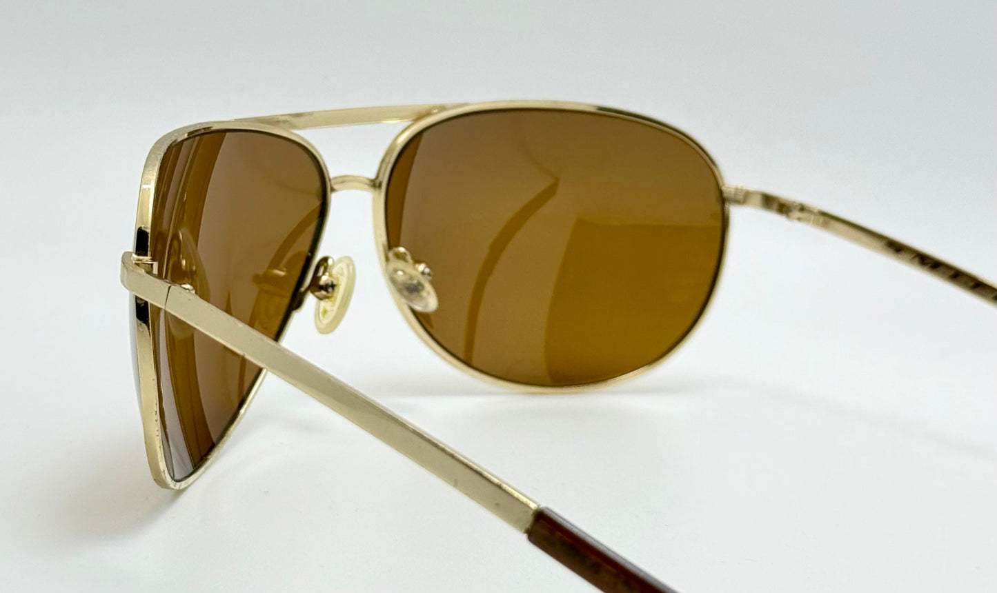 RETRO Smith Optics Serpico Gold Aviator with Brand New Custom Polarized Brown Berko’s Designs Lenses