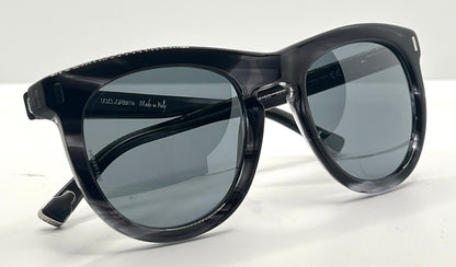 Dolce & Gabbana DG4281 2924/6G Smoke Grey Sunglasses Silver Mirror Lens Full Kit Italy