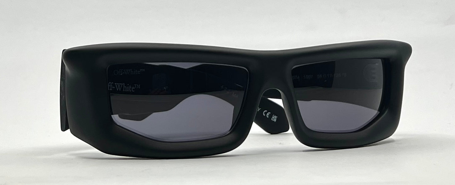 Off-White™ Volcanite Sunglasses Matte Black Grey-58mm-Full Kit-Unworn