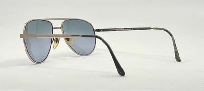 Wilshire Designs MOD-1202G Vintage Aviators w/New Steel Blue Custom Lenses