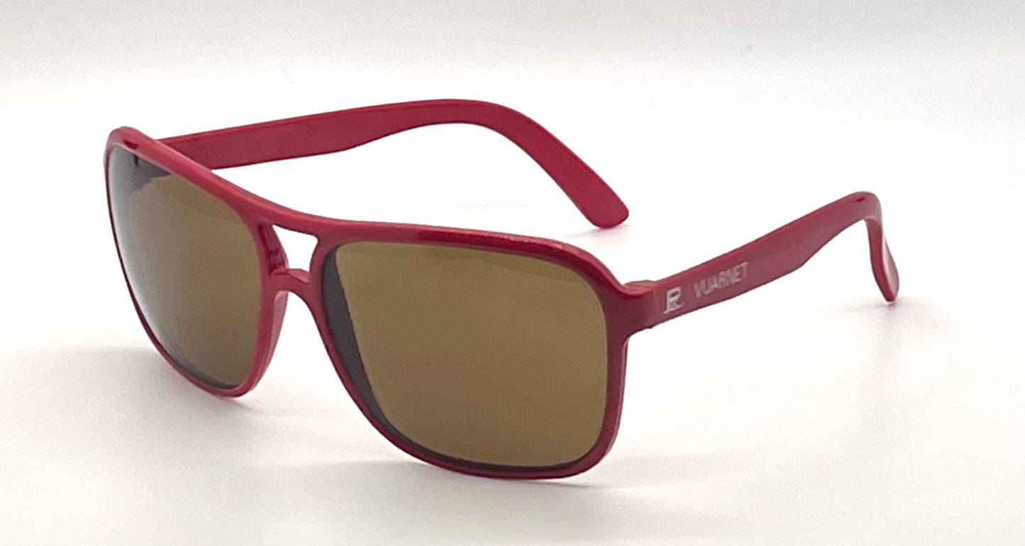 Vuarnet PX-2000 Red Unworn Deadstock Vintage Sunglasses Full Kit France