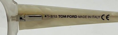Tom Ford TF5246 024 Ivory Pearl Oval Eyeglasses 53-17-140 Italy Deadstock