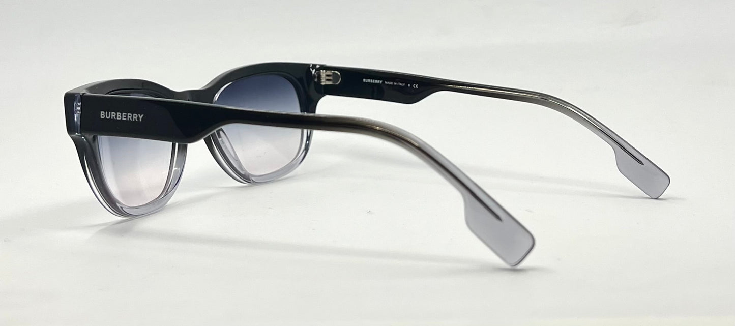 Burberry B2306 Black/Clear Cat-Eye w/New Gradient Second Chance Customs Lenses