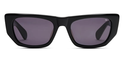 Benjamin B Ray Black Acetate Sunglasses Grey Lens Made in Japan