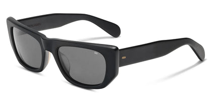 Benjamin B Ray Matte Black Acetate Sunglasses G15 Lens Made in Japan