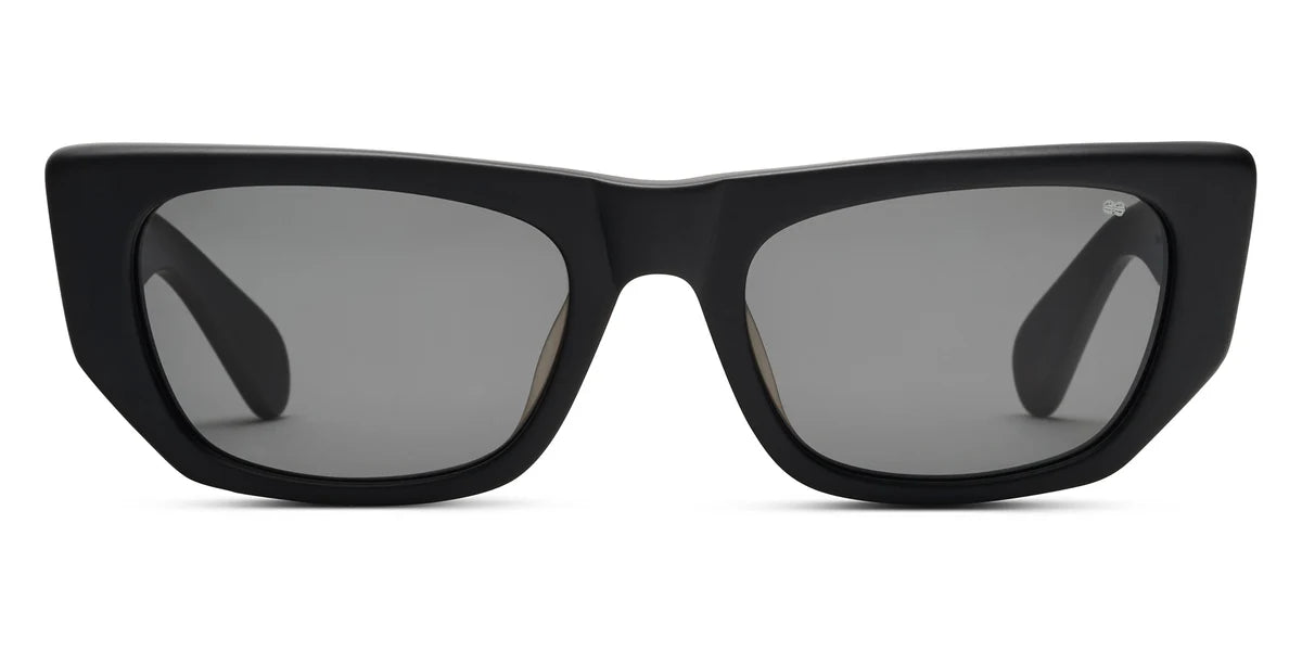 Benjamin B Ray Matte Black Acetate Sunglasses G15 Lens Made in Japan